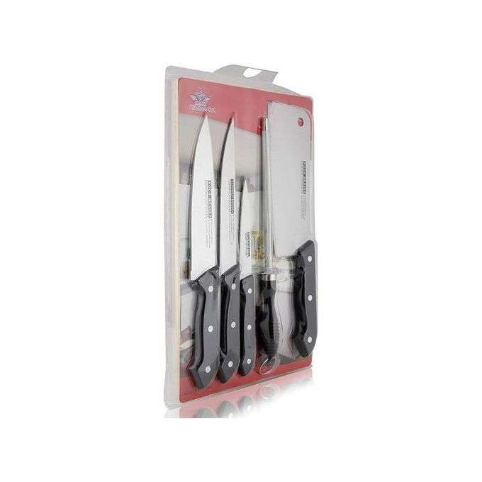 Quality Knife Set With Tin Opener And Chopping Board Image