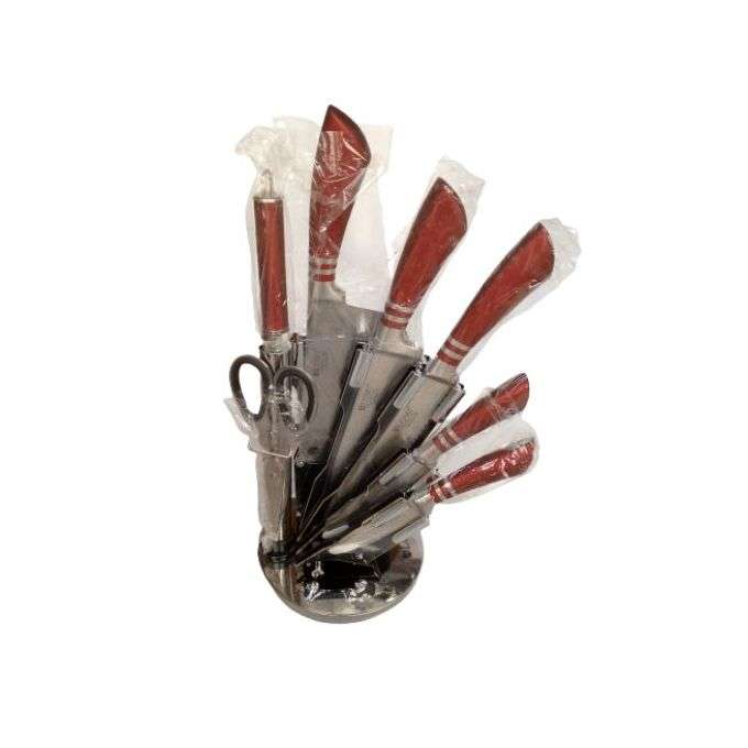 Kitchen Knife Set With Stand - Pack Of 8 Pieces Image